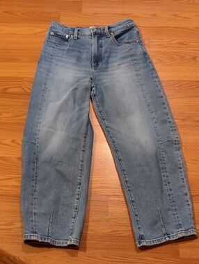 Pistola Lennon High Rise Utility Barrel Jeans Medium Wash Size 27